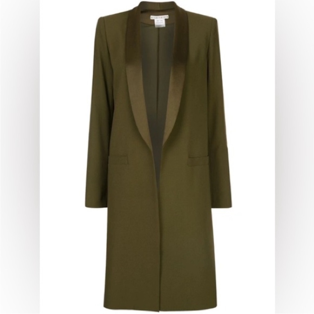 Alice + Olivia Olive Long Blazer